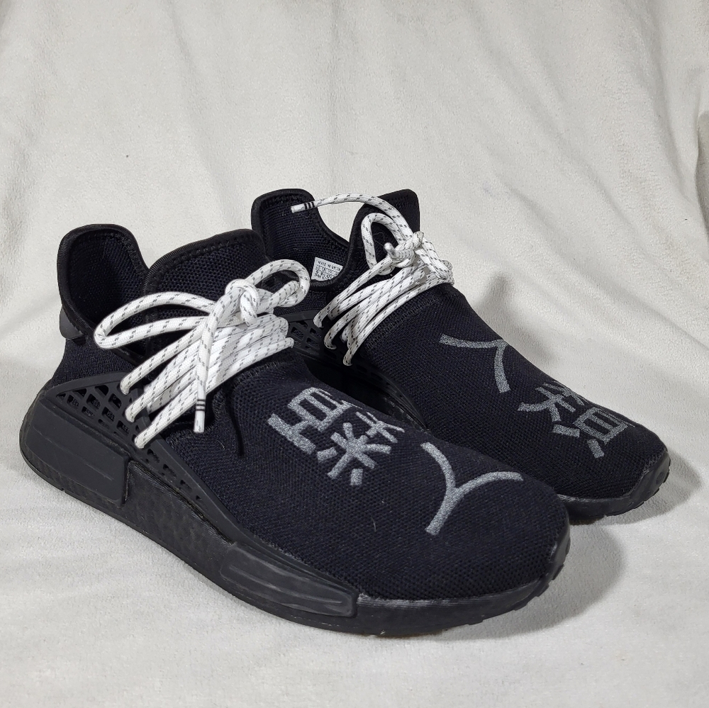 Adidas X Pharrell NMD Human Race Men's Athletic Shoes Size 9 Core Black GY0093